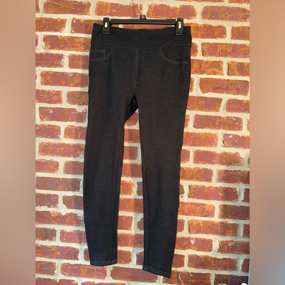SPANX denim print legging size large‎